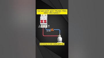 Công tắc đấu hoặc đứt dây trung tính bóng đèn vẫn sáng. Mình giải thích như này có đúng không.  #diy