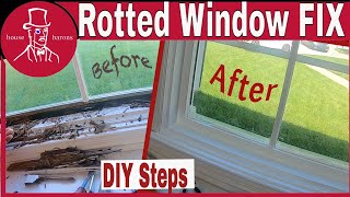 How to Repair a Rotted Window Frame - fix window from inside