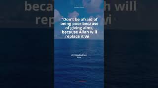 "Don't be afraid of being poor because...." Al-Miqdad bin Amr #PositiveVibes #TrendingNow #Wisdom