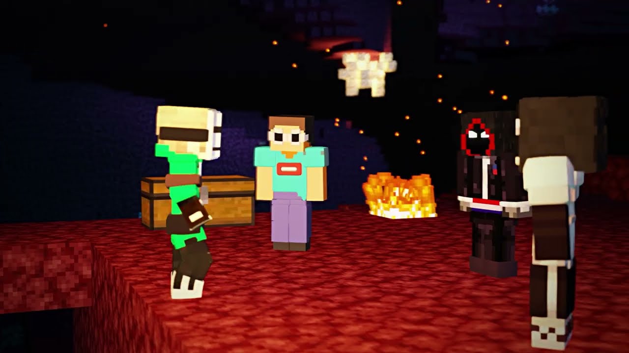 Nether Chase - Dream Manhunt Minecraft Animation - YouTube