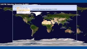 Crave World Clock Demo - See current time for major cities in all time zones