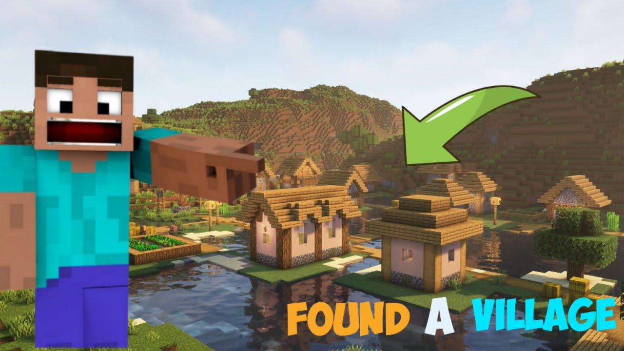 I found a village. Minecraft survival series#1. - YouTube