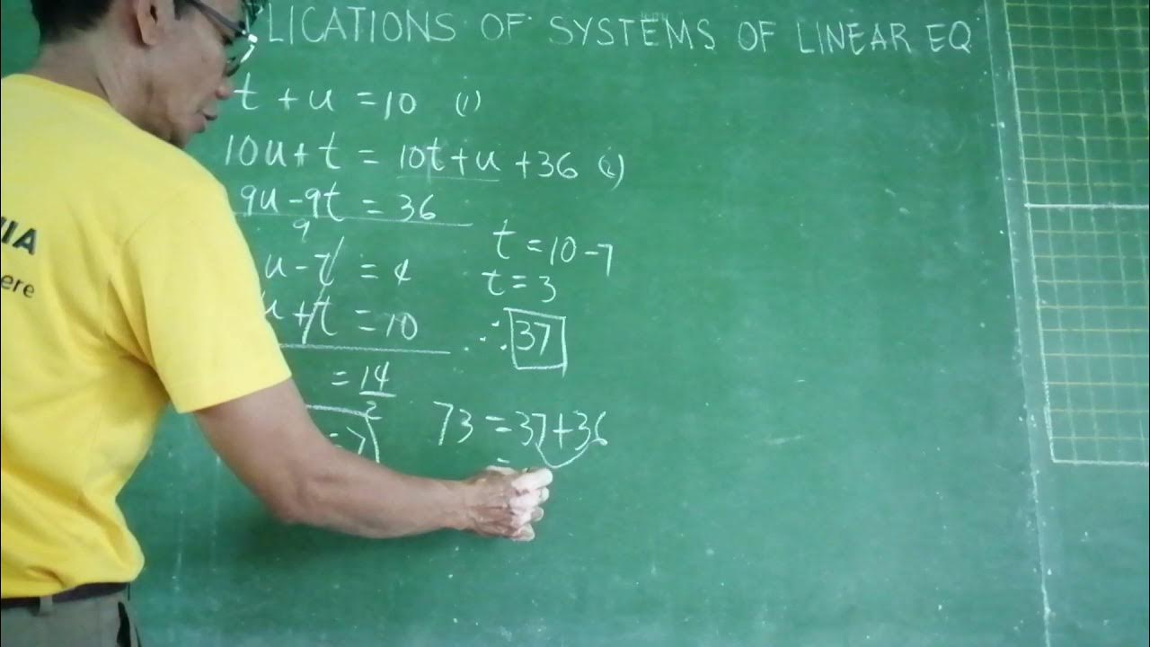 Application of Systems of Linear Equations (Digit number problems) G8