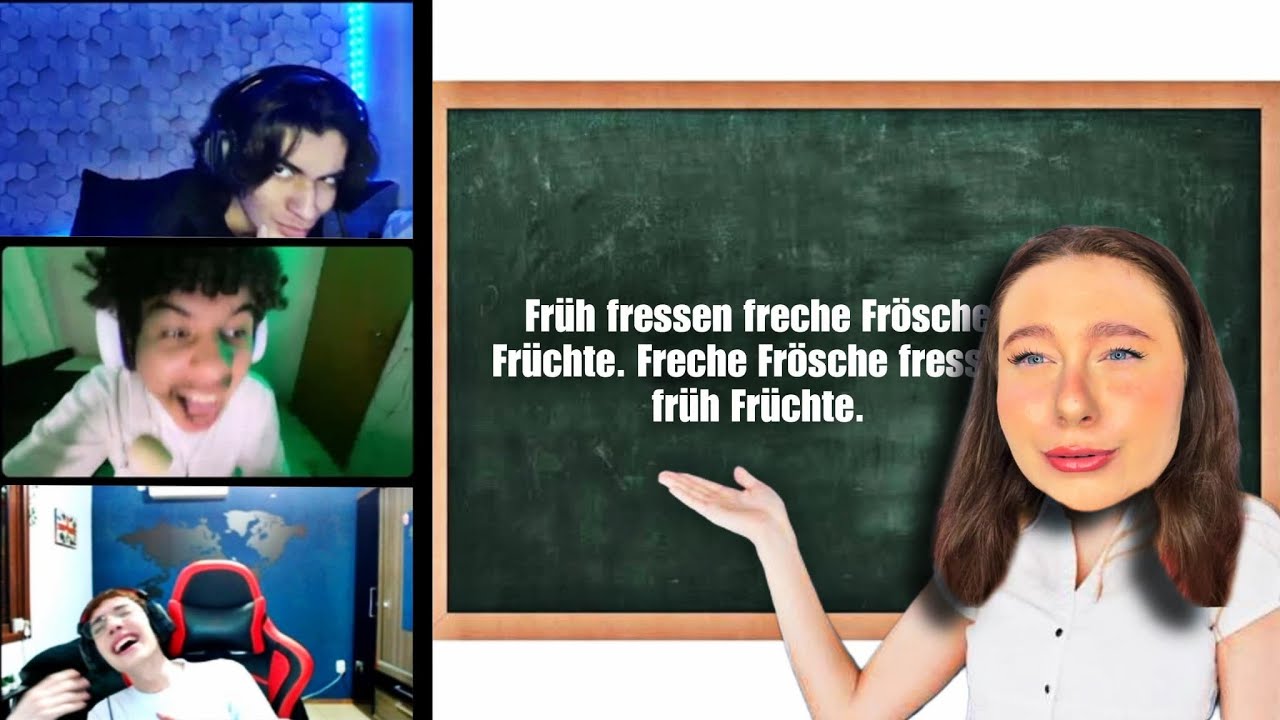 Ensinando TRAVA LINGUAS em ALEMÃO pros meus amigos