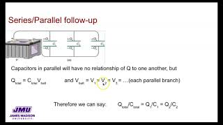 JMU PHYS 150 combining capacitors pt 2