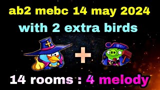 Angry birds 2 mighty eagle bootcamp Mebc 14 may 2024 with 2 extra birds blues+leo #ab2 mebc today