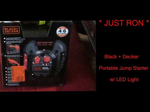 Starthilfe fürs Auto. Black+Decker Jump Starter 300A (J312BE