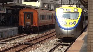 511次莒光號新竹站停車(E215)(交會1164次區間車(增購編組ED883+ED884))