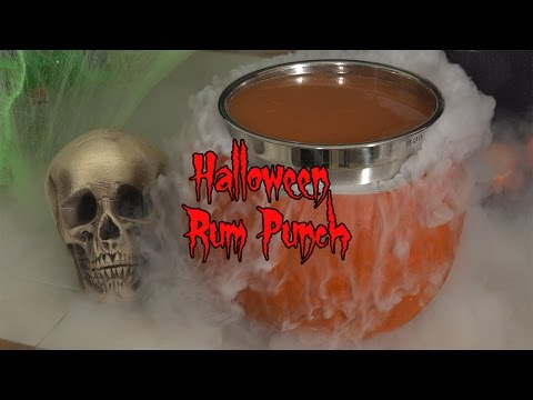 Halloween Rum Party Punch (plus fun with dry ice!)