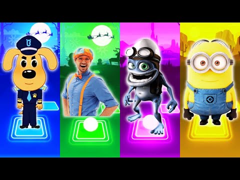 Sheriff Labrador - Blippi - Crazy Frog - Minions - Tiles Hop EDM Rush