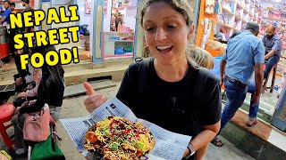 $5 Nepali Street Food Tour in Kathmandu, Nepal🇳🇵 | Nepali Food Reaction