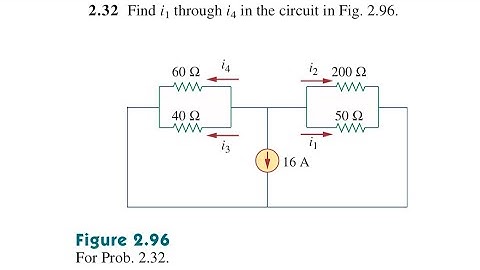 03. Find i1 through i4 in the circuit in fig.2.96 ( Subtitle English)