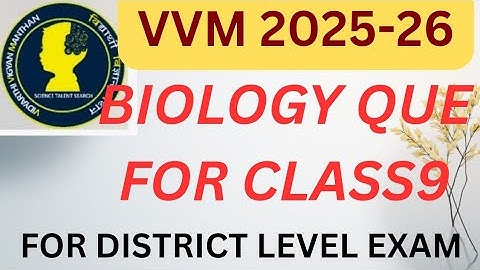 Most important questions of Biology for class 9 for VVM exam district level 2025 #vvm2025 #class9bio