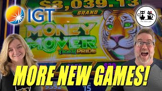 NEW GAMES! MONEY MOVER PANTHER & TIGER PRIDE! FRED IS BUYING LUNCH AFTER HIS HUGE MIGHTY CASH WIN!