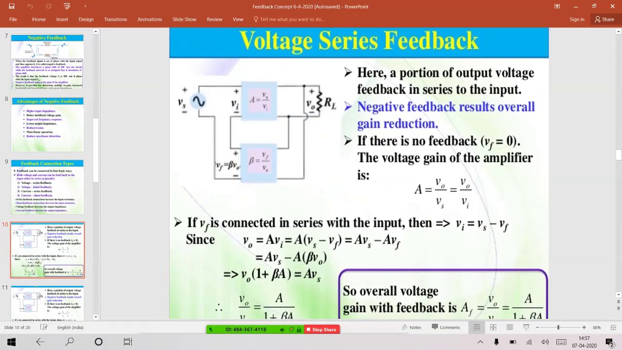 Feedback concept in Amplifiers - YouTube