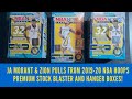 JA MORANT AND ZION PULLS FROM 2019-20 NBA HOOPS PREMIUM BLASTER AND HANGER BOXES!