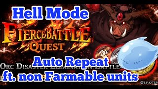 Auto Repeat, Orc Disaster Extermination Battle [Hell] #2【Tensura Collab】|| The Alchemist Code GL