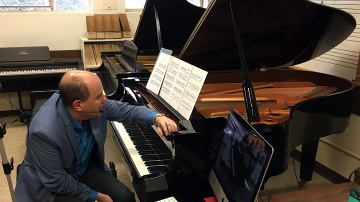 Using a high-tech piano to teach remotely