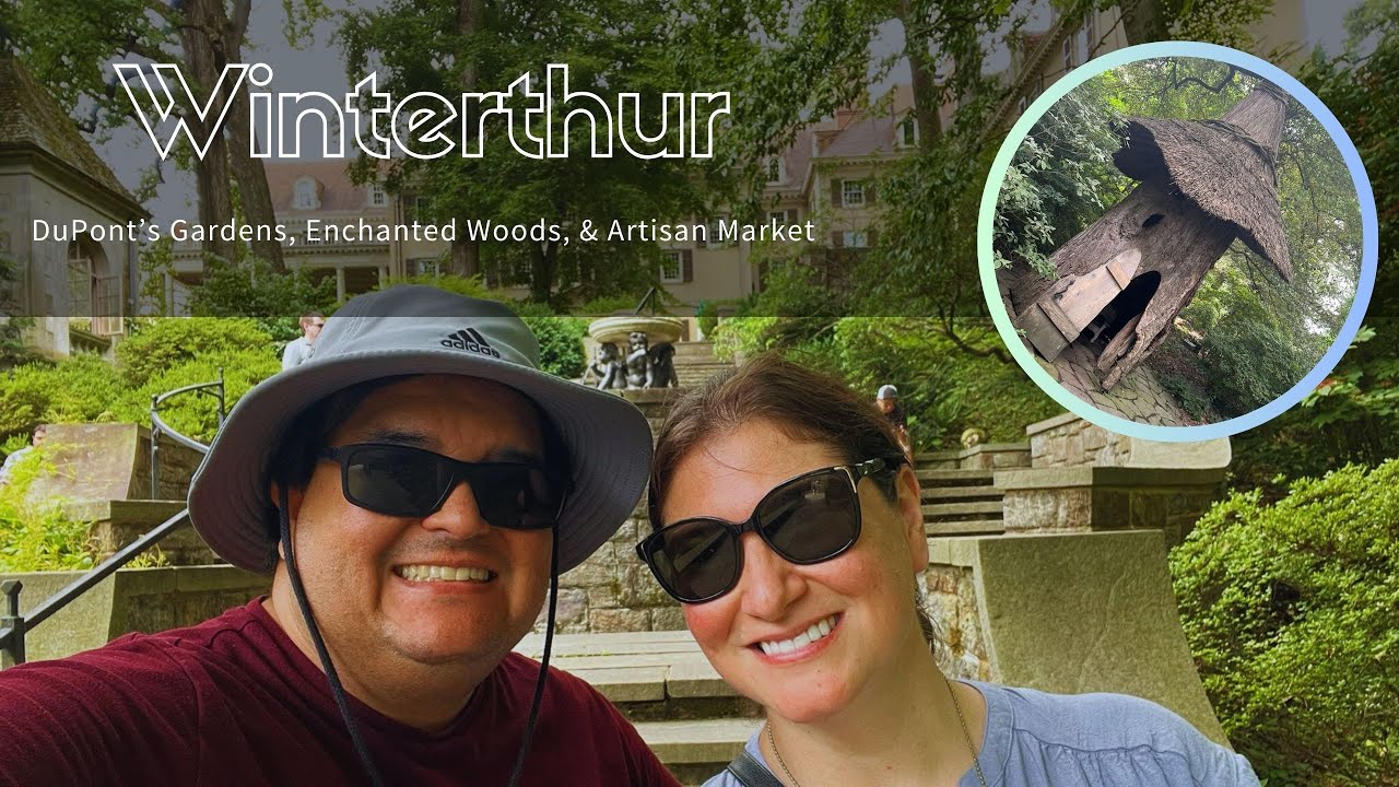 A walkthrough of Winterthur - Enchanted Wood , Artisan market, and Garden