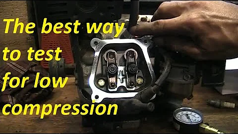 Small engine cylinder leakdown testing. Low compression.