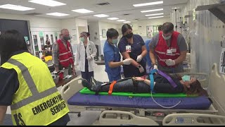 Disaster simulation prepares Mercy College students for mass casualty events, triage scenarios