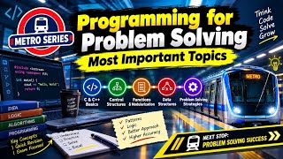 Programming for problem solving(ICT-101T)| MOST IMPORTANT TOPICS| Metro Series|B.Tech 1st sem GGSIPU