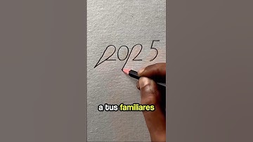 Mira que Precioso dibujo a partir del número 2025 para presumir en navidades ❤️✅