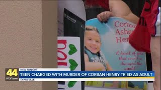 Teen Charged with Murder of Corban Henry to be Tried as Adult