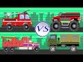 Big Trucks | Vehicles For Children | Truck Battles