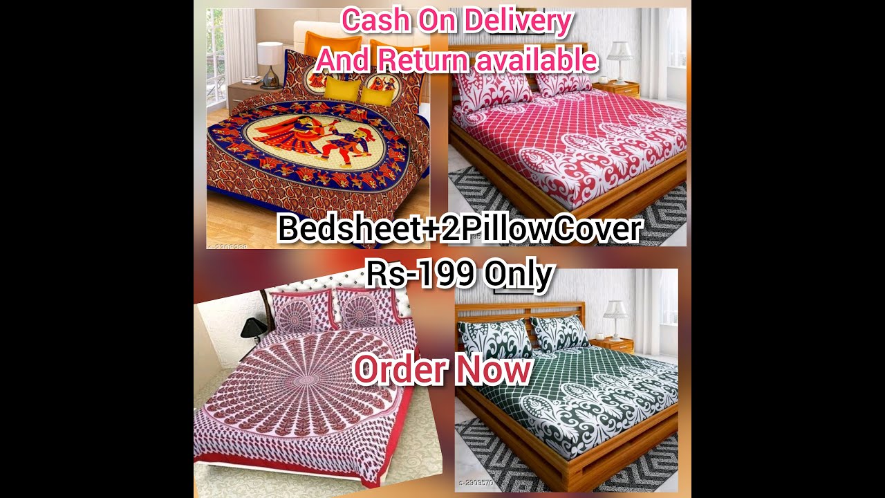 Cotton Bedsheet new Design collection , Cash on Delivery YouTube