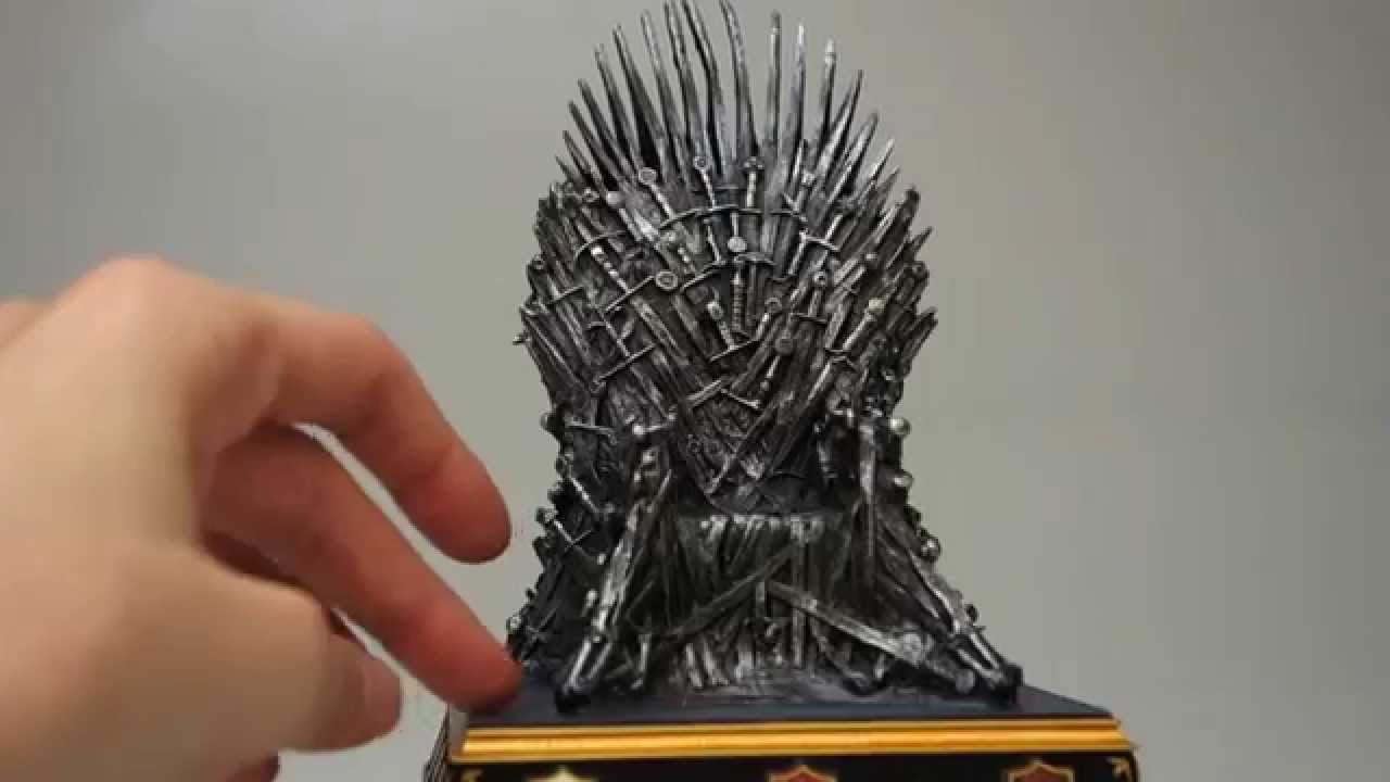 Unboxing Game Of Thrones Iron Throne Replica Bookend YouTube