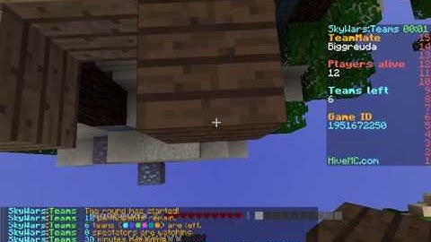 Video of Player Biggreuda fly hacking on Hivemc skywars