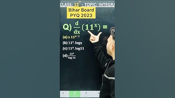 1 Marks Question || Bihar Board PYQ 2023 | Differentiation Chapter 5 Class 12 Board Exam 2025