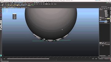 Maya - Bend Text to Surface of Sphere