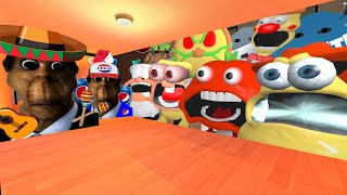 Pizza Towers, Pepsi Obunga, Angry Munci Family And Obunga Family Nextbot Gmod