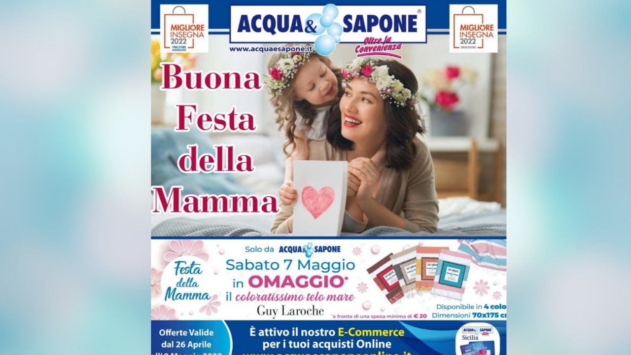 volantino ACQUA&SAPONE (festa della mamma)