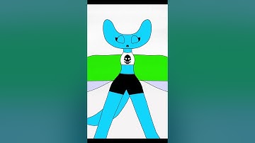 Cyan strong and cute look!!(rainbow friends) chapter 2 #animation #flipaclip