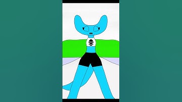 Thumbnail of Cyan strong and cute look!!(rainbow friends) chapter 2 #animation #flipaclip