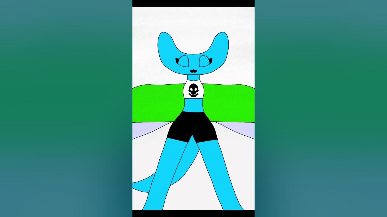 Cyan strong and cute look!!(rainbow friends) chapter 2 #animation #flipaclip