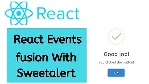React Event With SweetAlert Popup || React Tutorial || PythonEpoint Tutorial