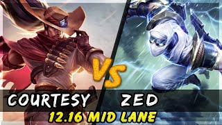 Courtesy - Yasuo vs Zed MID #2 Patch 12.16 - Yasuo Gameplay