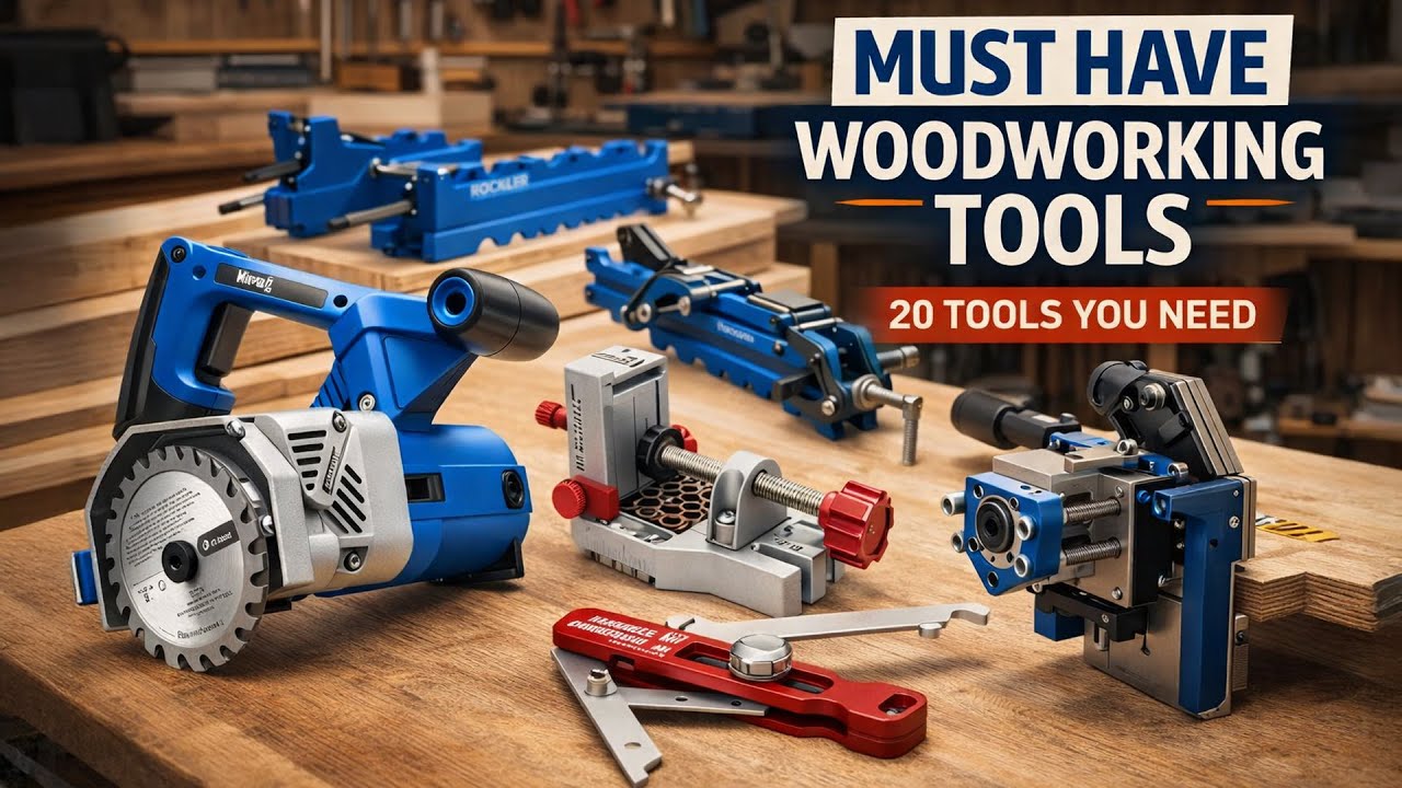 20 Must Have Woodworking Tools You’ll Actually Use - YouTube