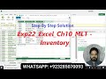 Exp22 Excel Chapter 10 ML1 Inventory | Ch10 Hardware Store Supplier Report | Step-by-Step Solution