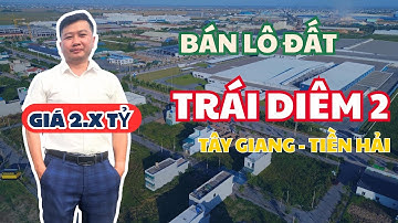 Bán đất Tiền Hải lô đất Trái Diêm 2 hướng Đông Nam đối diện khu công nghiệp Tiền Hải