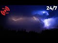 Thunderstorm Sounds for Sleeping, Relaxing, Stress | Rolling Thunder, Lightning &amp; Rain Sounds