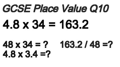 Place Value Q10 - GCSE Exam Questions