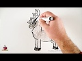 🦌 How To Draw A Reindeer easy | Drawing Animals