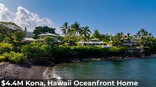 $4.45M Kona, Hawaii Luxury Oceanfront Home (Heʻeia Bay Estate)