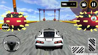 Extreme City GT Car Stunts: White Sport Car Diriving Stunts Levels 6 to 11 - Android GamePlay FHD screenshot 2