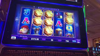 Eureka Blast Lock it Link Slot Machine Free Games Bonus Feature Dime Denomination Big Win